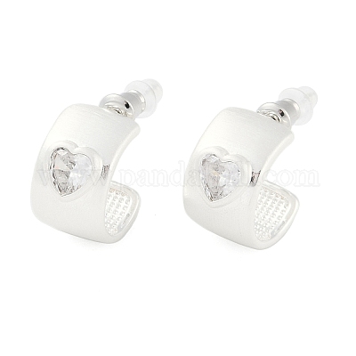 Серьги-гвоздики из латуни&nbsp;LS-EJEW-L288-008S-1