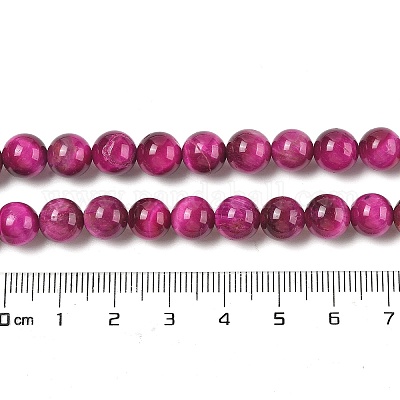 Нити из натуральных бусин тигрового глаза высшего качества G-B133-A02-8MM-05-1