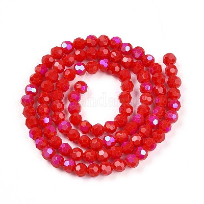 Непрозрачное стекло бисер нитей EGLA-A035-P4mm-L03-1