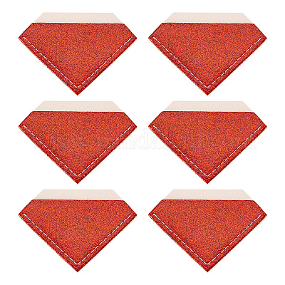 Защитные уголки для книг из искусственной кожи с блестками AJEW-TAC0038-03B-1