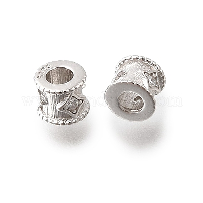 925 бусина из чистого серебра с микропаве и прозрачным фианитом STER-F061-02A-P-1