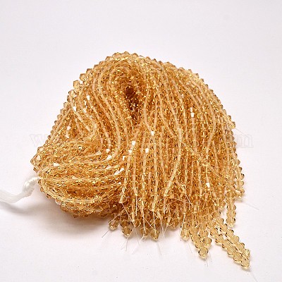 Прозрачные стеклянные бусины EGLA-A039-T3mm-D18-1