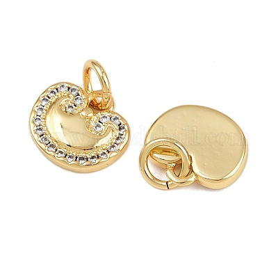 Латунные микро проложить кубического циркония подвески KK-A269-60G-1