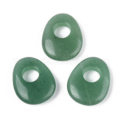 Естественный зеленый авантюрин подвески G-T144-09D-1