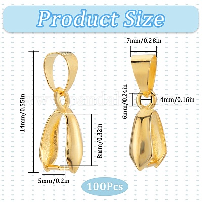 100 шт. латунные скобы для ледоруба FIND-SP0001-74A-1