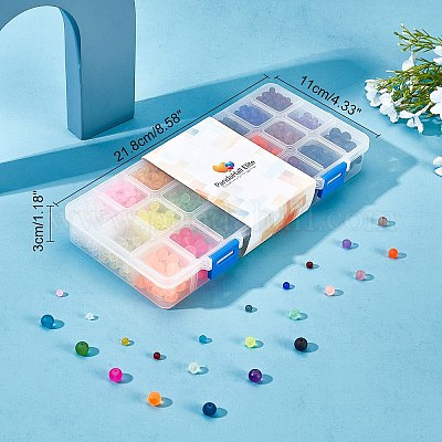 Прозрачные стеклянные бусины&nbsp;GLAA-PH0008-16C-1