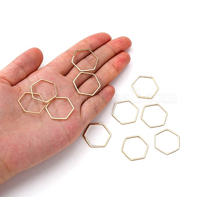 Латунные соединительные колечки&nbsp;KK-S327-03KC-1