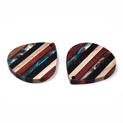 Подвески из смолы и ореха&nbsp;RESI-N039-18-1