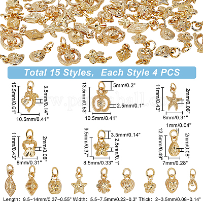 60 шт. 15 стильных подвески из гальванического сплава FIND-PH0006-30-1
