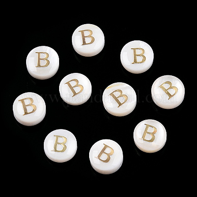 Бусины из натуральных пресноводных ракушек SHEL-N036-01B-1