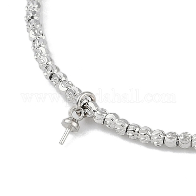 Изготовление латунных регулируемых браслетов из бисера KK-U020-19P-1