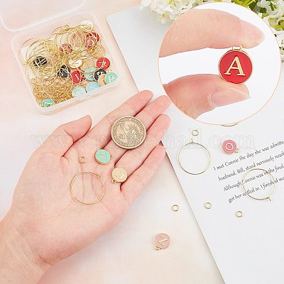 Наборы для самостоятельного изготовления украшений для бокалов DIY-SC0016-40B-1