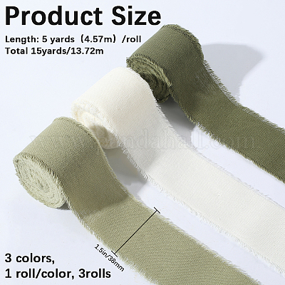 3 рулон хлопковой ленты 3 цветов OCOR-GF0005-33B-1