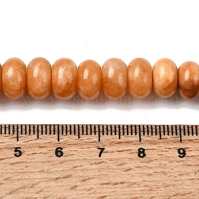 Окрашенные природные белый нефрит бисер пряди G-G107-A34-01-1