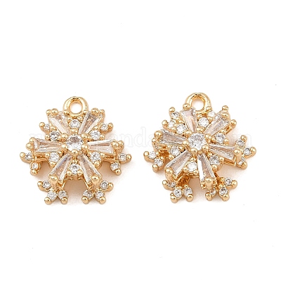 Латунные микро проложить кубического циркония подвески KK-K407-51G-1