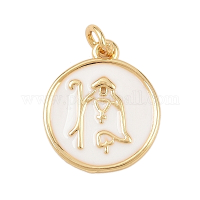 Латунь эмаль подвески KK-L251-02G-D04-1