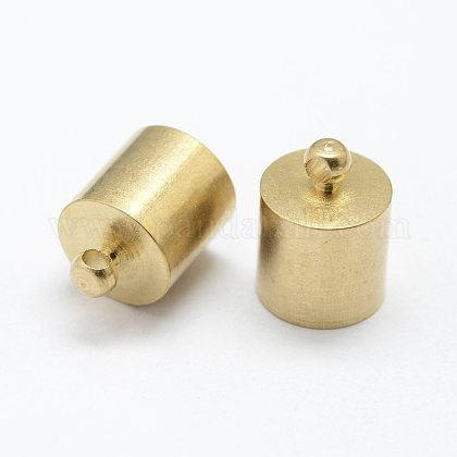 真鍮製コードエンドパーツ エンドキャップ ニッケルフリー コラム メッキなし 13 5x10mm 穴 2mm 10mm内径の通販 Jp Pandahall Com
