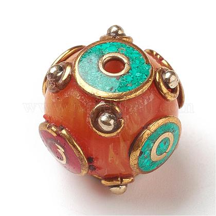 Tibetan Style Beads TIBEB-P001-01H-1