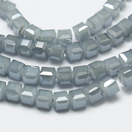 Electroplate Glass Beads Strands EGLA-D018-4x4mm-47-1