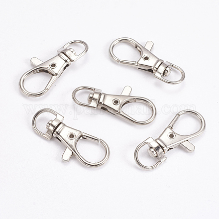 Zinc Alloy Swivel Lobster Claw Clasps PALLOY-WH0011-01P-1