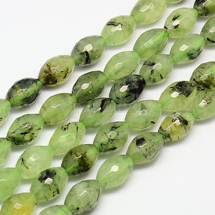 Chapelets de perles en préhnite naturelle G-J156-01-1