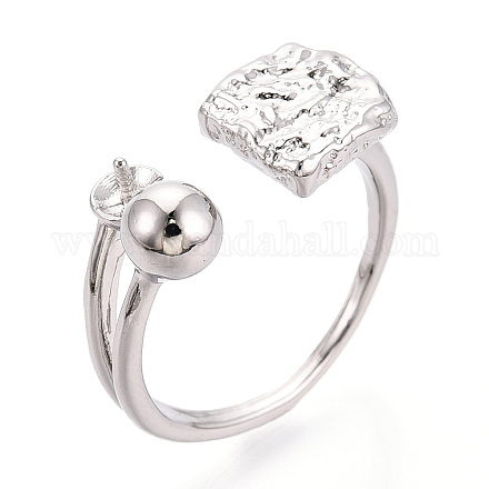 Квадратные латунные колышки для колец KK-N274-20P-1