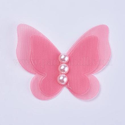Butterfly Organza Ornaments AJEW-WH0079-F07-1