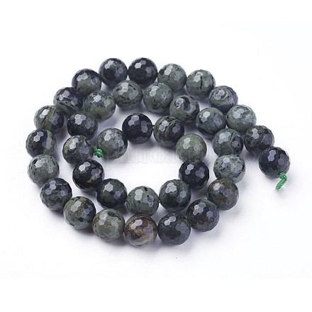 Chapelets de perles de jasper kambaba naturel G-P430-11-D-1