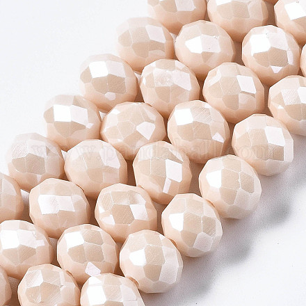 Chapelets de perles en verre électroplaqué EGLA-A034-P2mm-A17-1