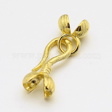 Brass Hook and S-Hook Clasps KK-M120-G-1