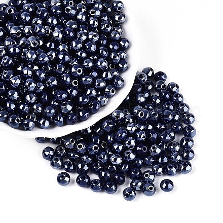 Непрозрачные цветные стеклянные бусины SEED-N007-34K-1