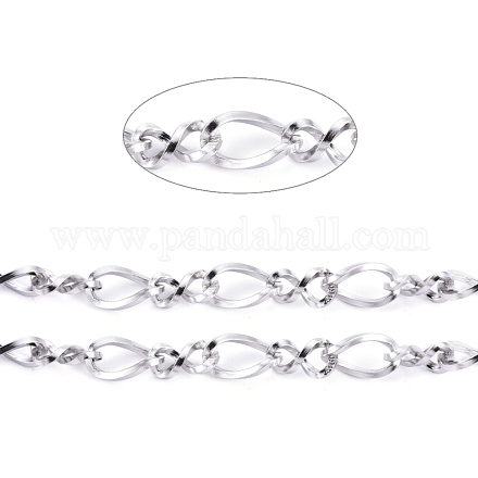 304 Stainless Steel Figaro Chains CHS-I001-09P-01-1