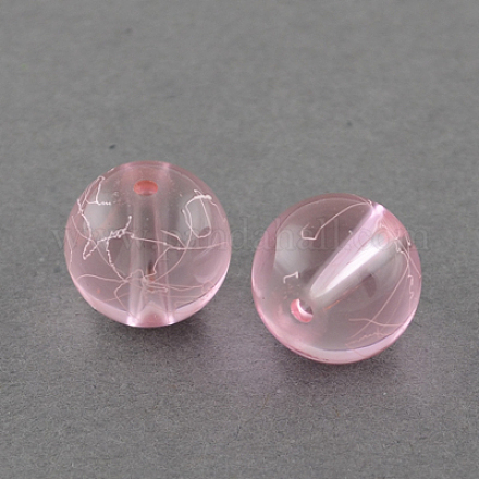Chapelets de perles en verre transparent drawbench GLAD-Q012-8mm-02-1