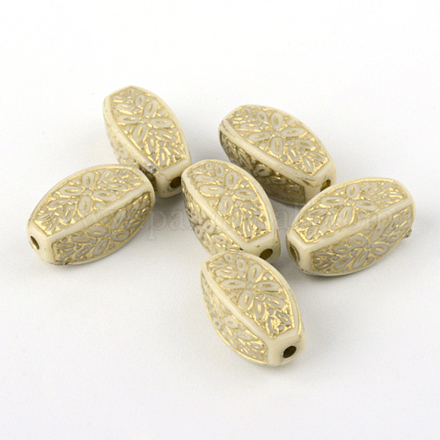 Perles acryliques de placage de colonne PACR-Q102-85A-1