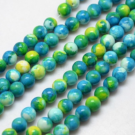 Synthetic Fossil Beads Strands G-L028-10mm-12-1