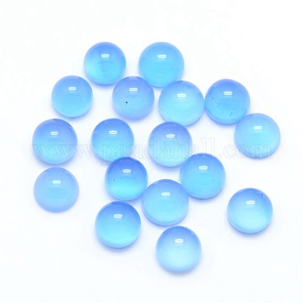 Natural Agate Cabochons X-G-P393-R01-4mm-1