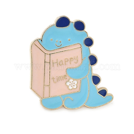 Эмалевые значки с изображением динозавра JEWB-D308-01C-G-1