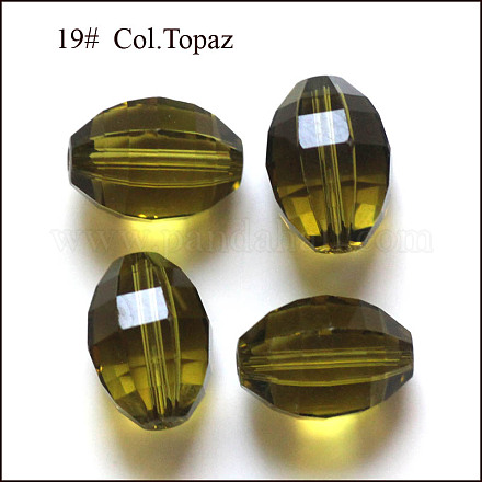 Abalorios de cristal austriaco de imitación SWAR-F056-11x8mm-19-1