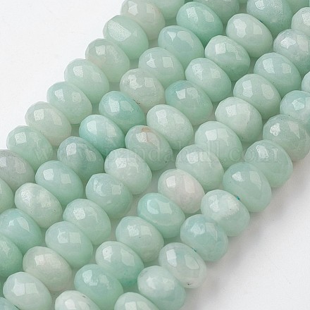 Chapelets de perles en amazonite naturel G-J375-12-6x10mm-1