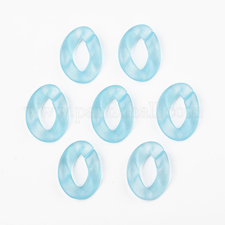 Transparentem Acryl Verknüpfung Ringe OACR-T024-01-K01-1