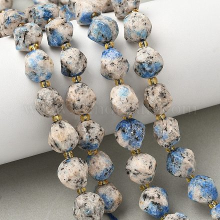 Нити бусин из натуральной кунжутной яшмы G-U023-A08-01-1