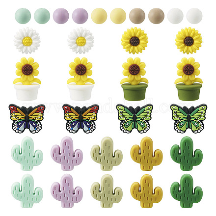 16 Style Silicone Beads SIL-TA0001-45-1