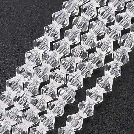 Imitate Austrian Crystal Bicone Glass Beads Strands X1-GLAA-F029-4x4mm-13-1