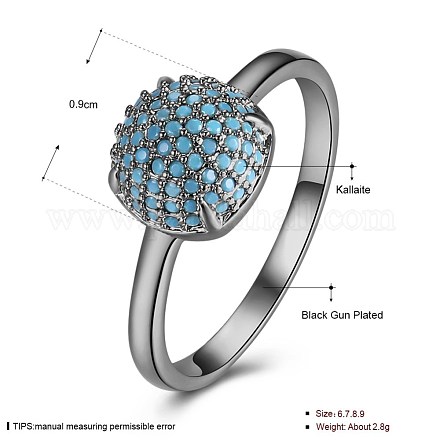 Высокомодные латунные пальцевые кольца RJEW-BB21399-B-6-1