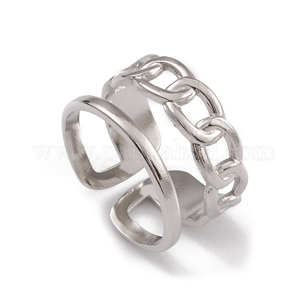 304 anelli gemelli in acciaio inox RJEW-G285-83P-1