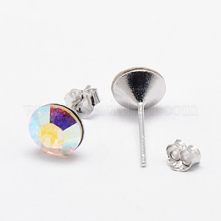 Австрийские серьги кристалл шпильки SWARJ-D467-101-1