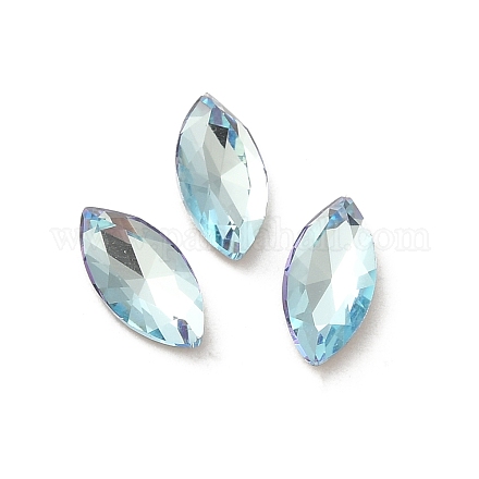 Cabujones de cristal de rhinestone RGLA-P037-09B-D202-1
