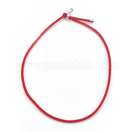 Fabrication de collier en corde de coton torsadée MAK-E665-08A-1