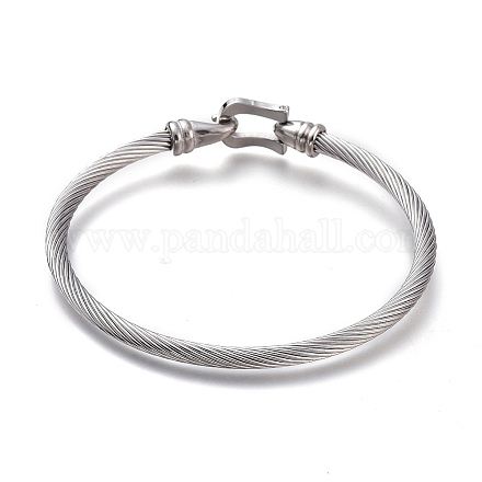 304 Stainless Steel Bangles BJEW-M284-21P-1