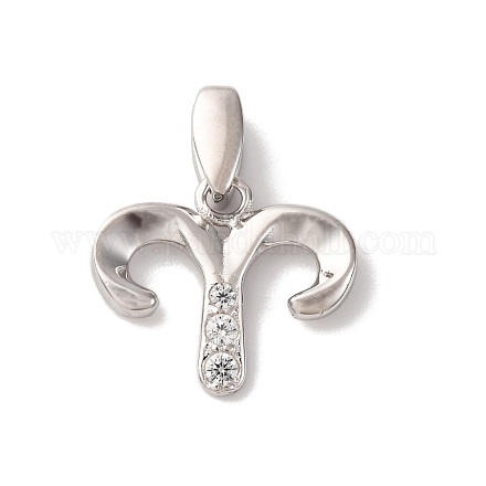 925 подвеска из стерлингового серебра с прозрачным микропаве и цирконием STER-H117-01P-01-1